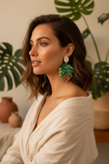 Boucles d'oreilles monstera - Femme libre Isivénya