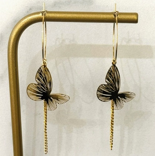 Boucles d'Oreilles Papillon - Âme Nomade